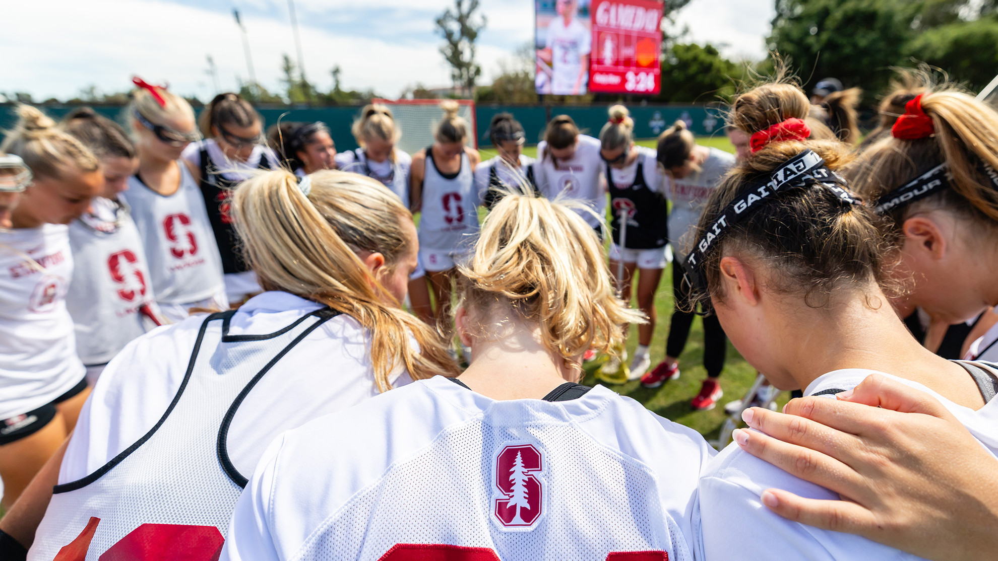 Lacrosse Team Huddle