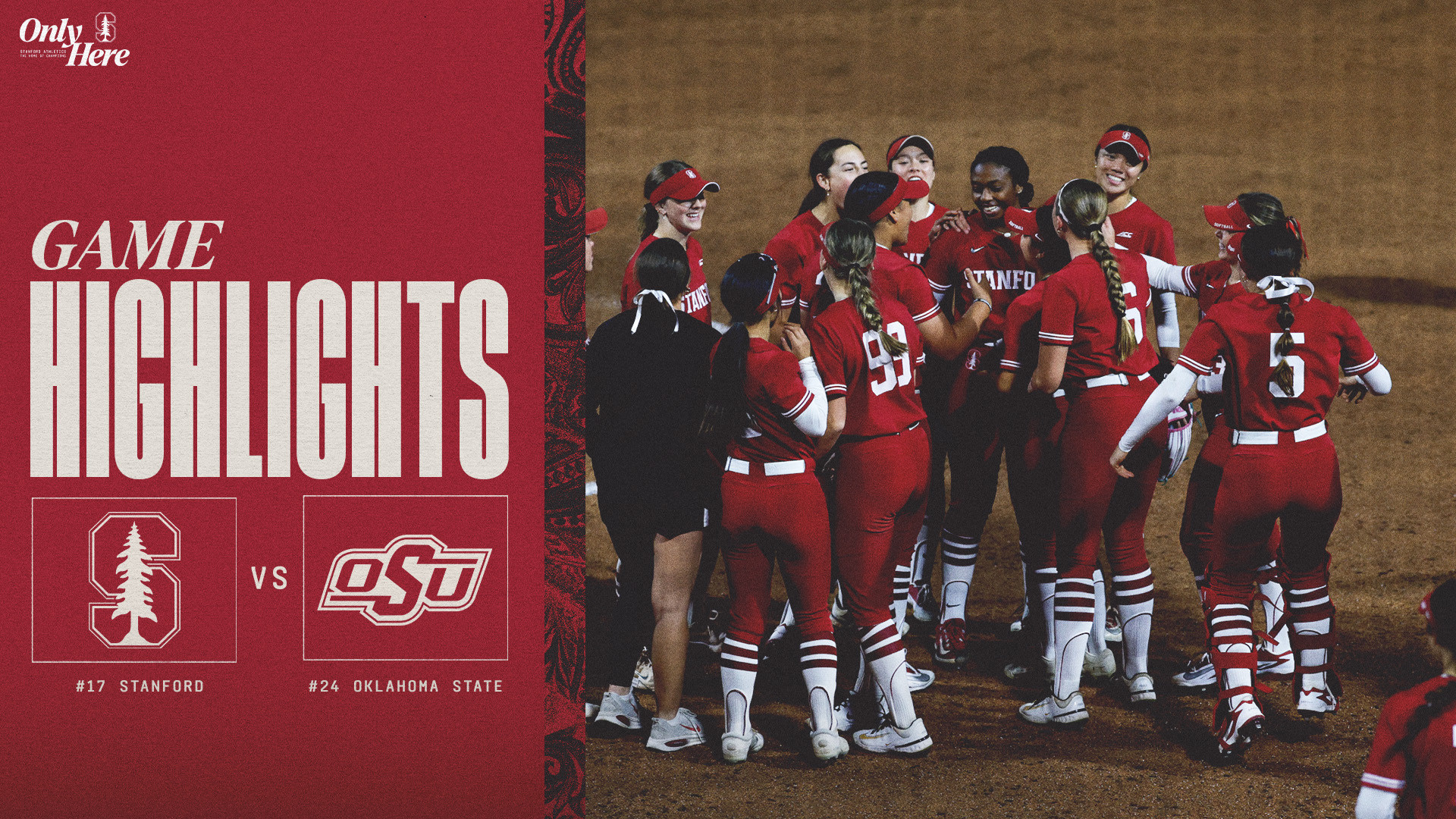 Highlights: No. 18 Stanford Softball vs. No. 24 Oklahoma State