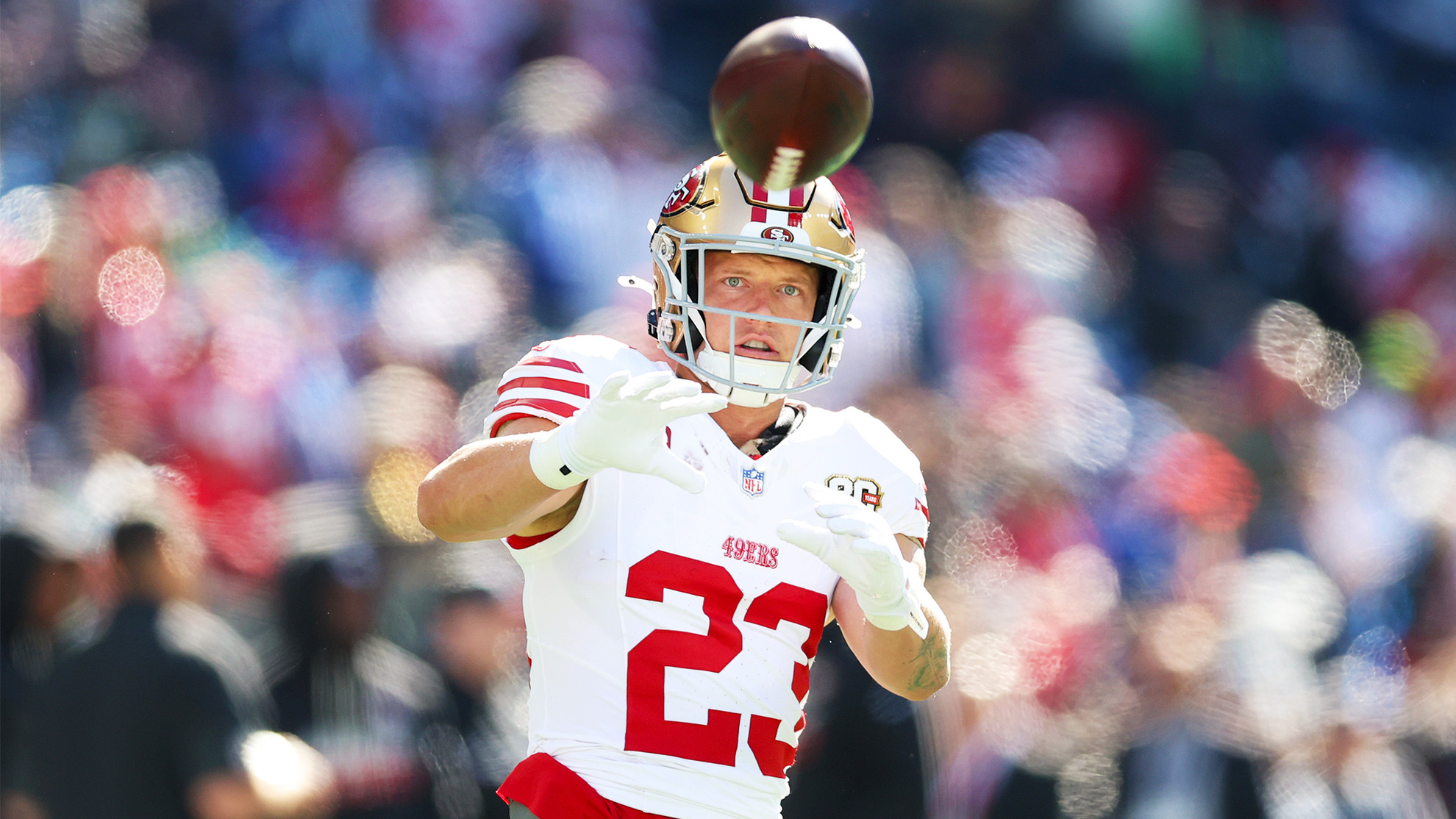 FB McCaffrey NFL photo used 10-14-26